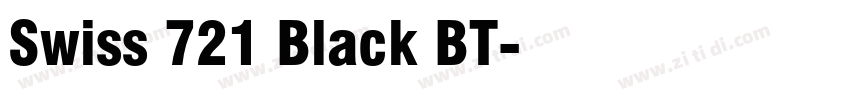 Swiss 721 Black BT字体转换